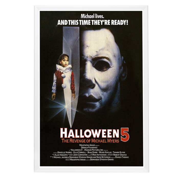 "Halloween V: The Revenge of Michael Myers" (1989) Framed Movie Poster