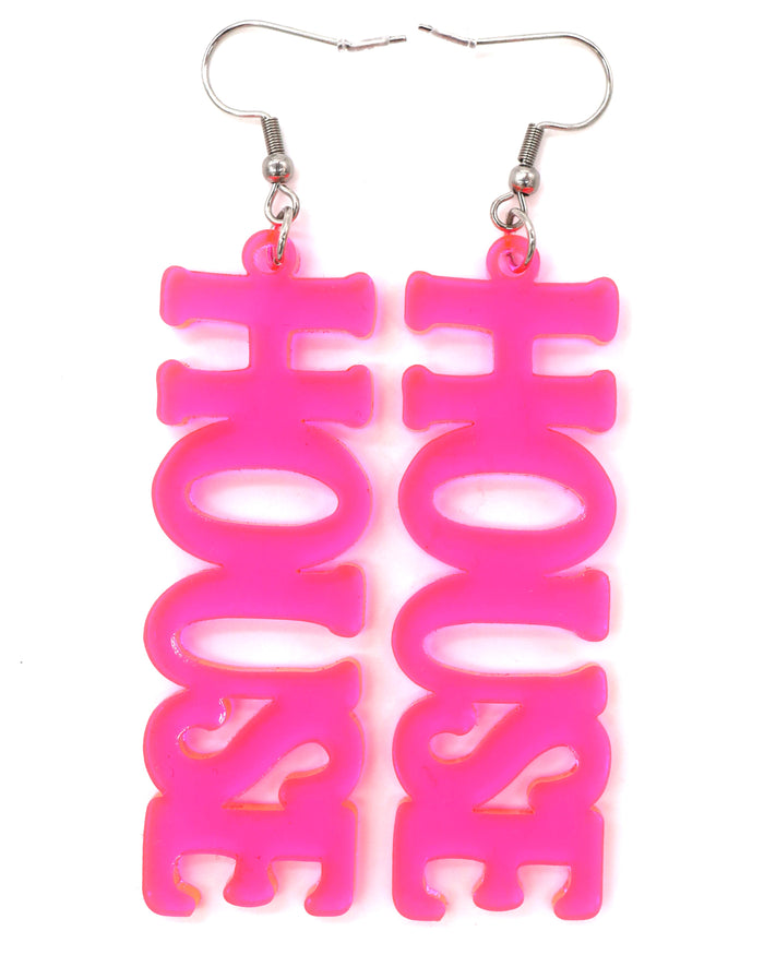 House Music Earrings, Dangle Earrings, - One Stop Rave