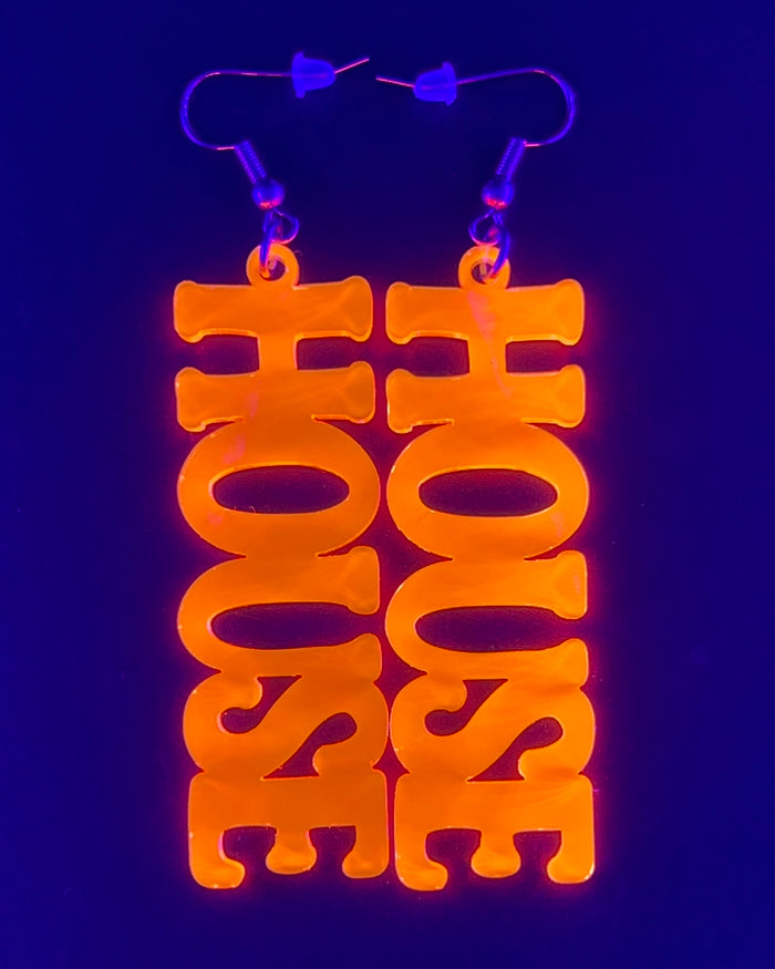 House Music Earrings, Dangle Earrings, - One Stop Rave