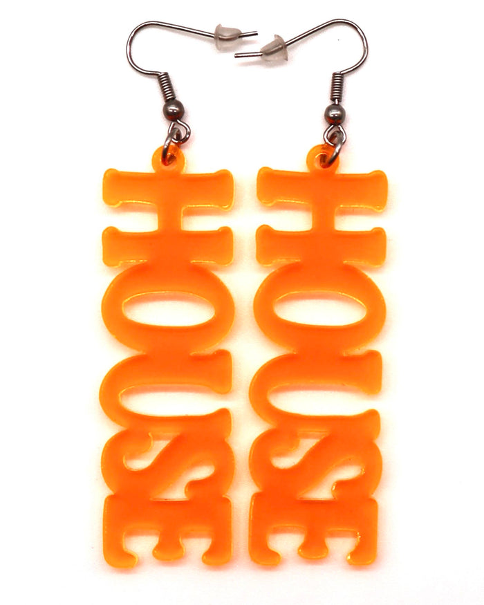 House Music Earrings, Dangle Earrings, - One Stop Rave
