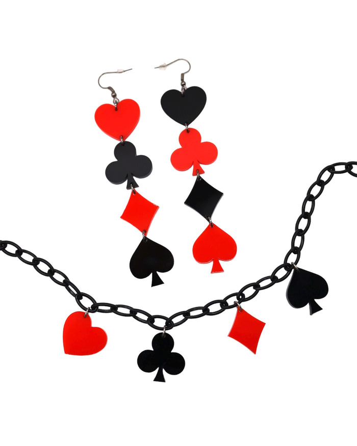 House Of Cards Choker Necklace, Choker, - One Stop Rave