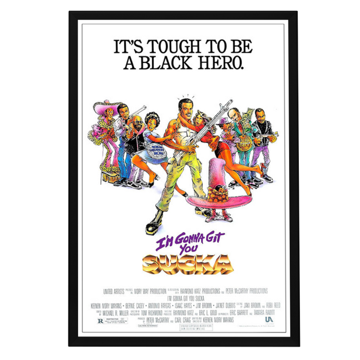 "I'm gonna Git you Sucka" (1988) Framed Movie Poster