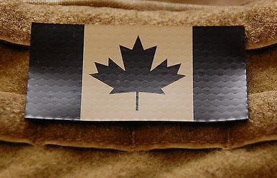 Infrared Canadian Flag Patch - Tan & Black