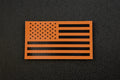 Infrared US Flag Patch - Orange & Black / Search & Rescue