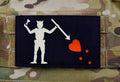 Large Blackbeard Luminescent Laser Cut Morale Patch