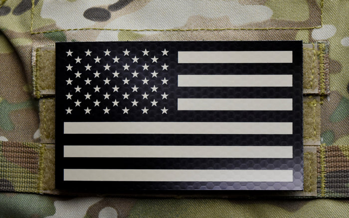 Large Infrared US Flag Patch