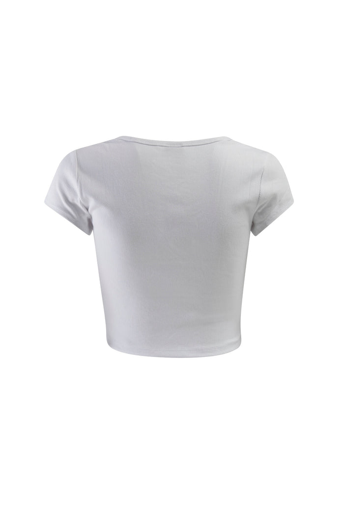 Long Beach Cali Crop T-Shirt - White, Hype & Vice