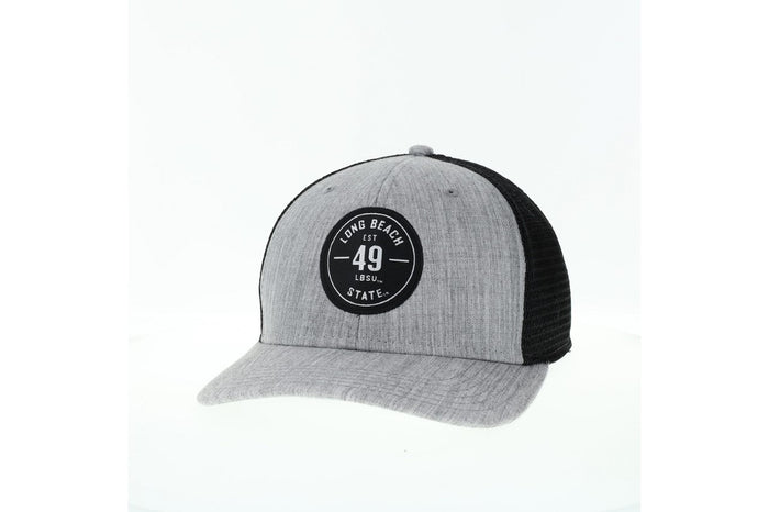 Long Beach EST. 49 Patch Trucker Cap - Black, Legacy