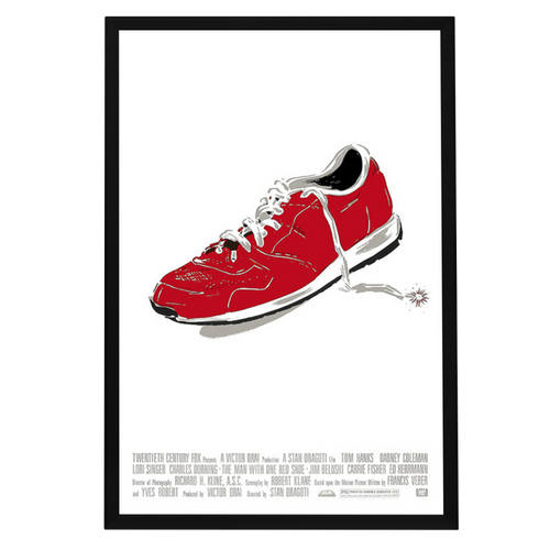 "Man With One Red Shoe" (1985) Framed Movie Poster