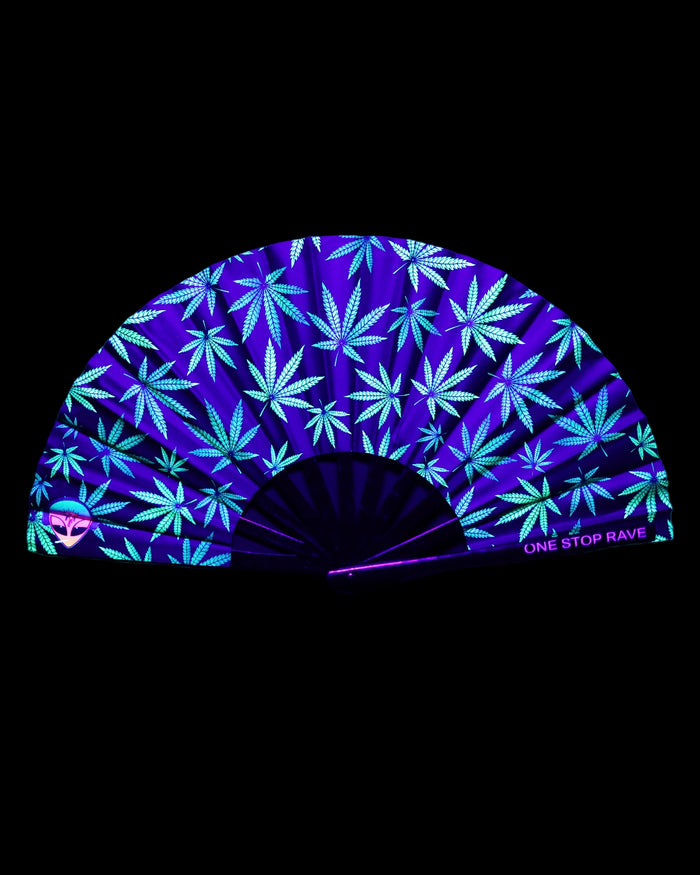 Mary Jane Hand Fan, Festival Fans 13.5", - One Stop Rave