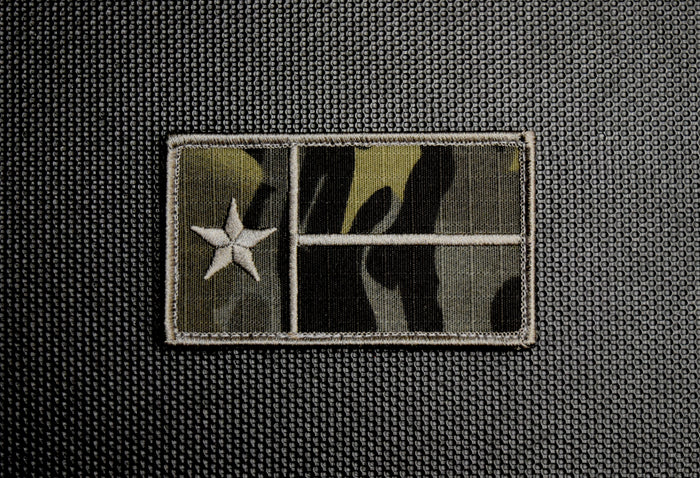 Multicam Black Texas State Flag Patch