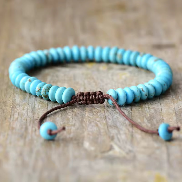 Natural Gemstone Beaded Wrap Bracelet
