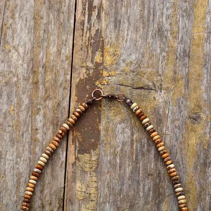 Natural Imperial Jasper Arrowhead Choker Necklace
