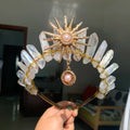 Aura Clear Quartz Gold