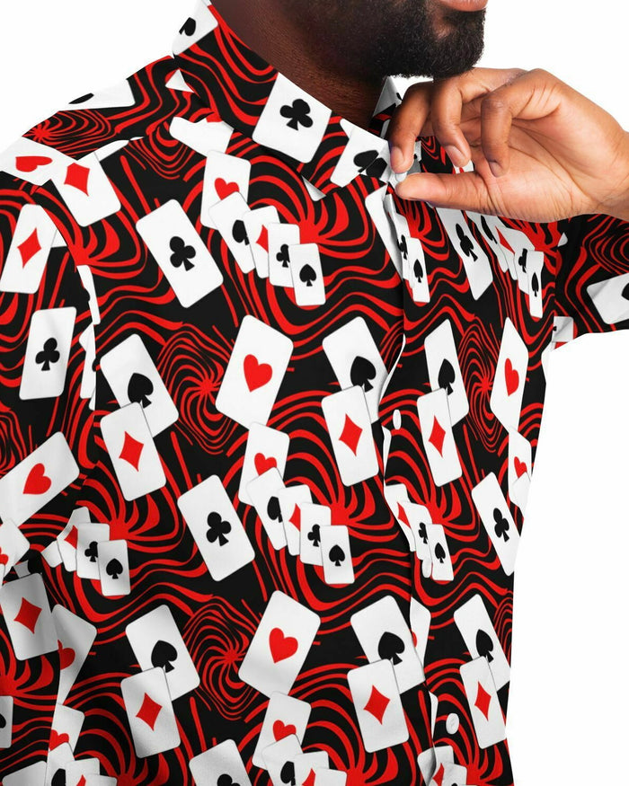 Off With Your Head Party Shirt, Short Sleeve Button Down Shirt, - One Stop Rave