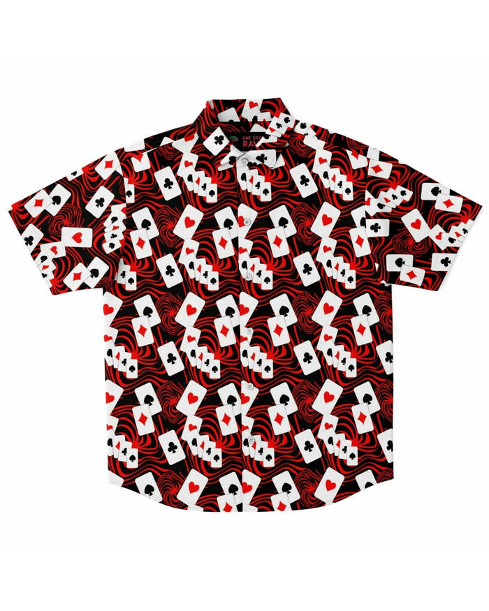 Off With Your Head Party Shirt, Short Sleeve Button Down Shirt, - One Stop Rave