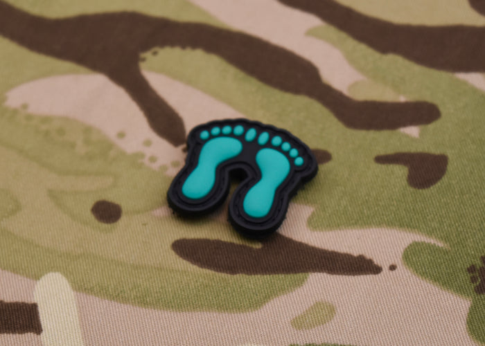 Para Rescue Green Feet 3D PVC Morale Patch