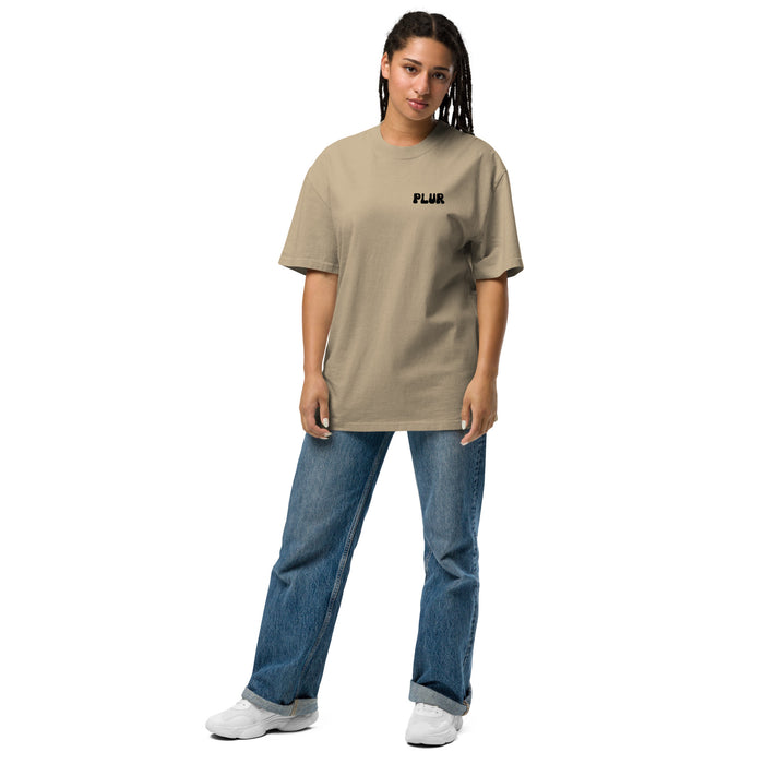 PLUR Faded Oversized Tee