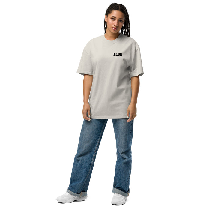 PLUR Faded Oversized Tee