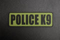 POLICE K9 Tactical Harness PVC Patch - OD