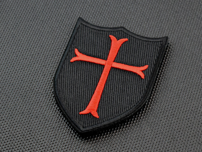 Premium Embroidered Crusader Shield Morale Patch
