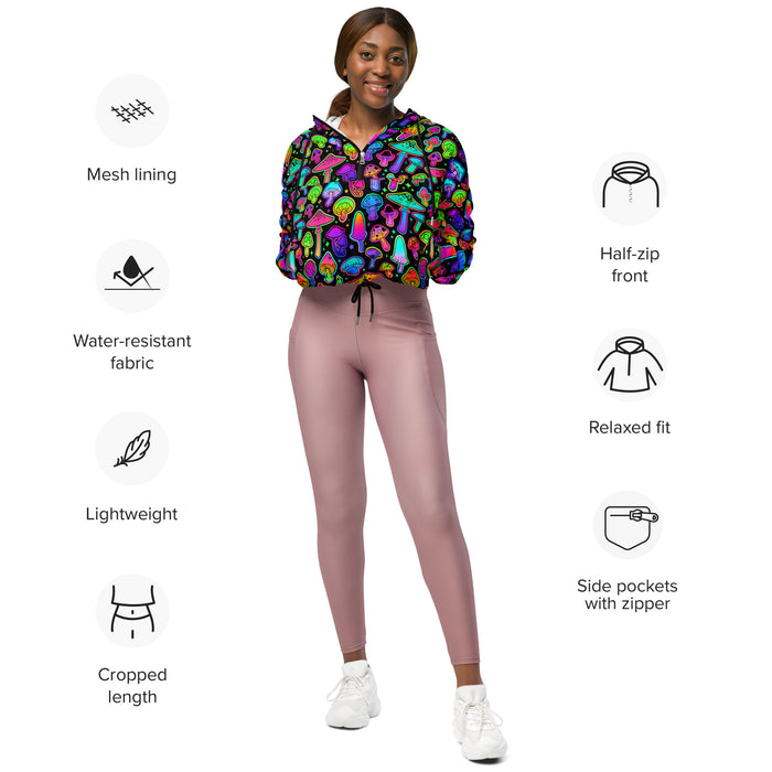 Psilo Cropped Windbreaker, , - One Stop Rave