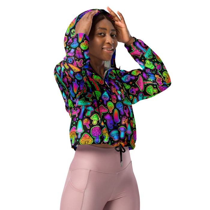 Psilo Cropped Windbreaker, , - One Stop Rave