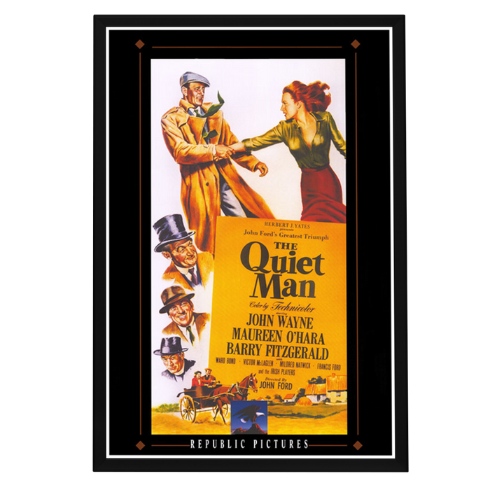 "Quiet Man" (1952) Framed Movie Poster
