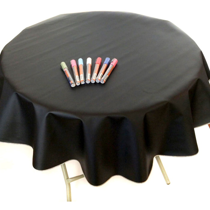 freckled sage round chalk fabric tablecloth