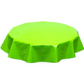 freckled sage round solid lime green oilcloth tablecloth