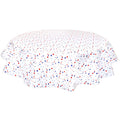 freckled sage round stars red white and blue oilcloth tablecloth