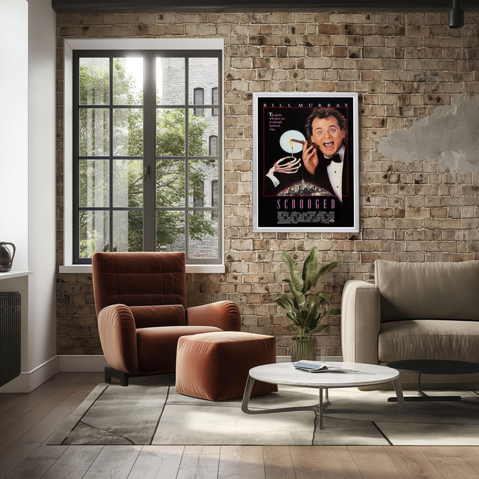 "Scrooged" (1988) Framed Movie Poster
