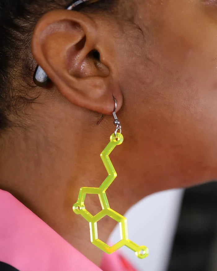 Serotonin Earrings, Dangle Earrings, - One Stop Rave