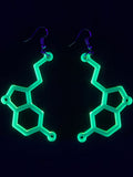 Serotonin Earrings, Dangle Earrings, - One Stop Rave