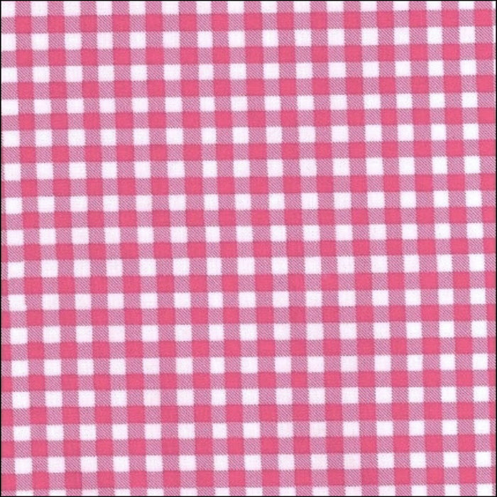 freckled sage pink gingham oilcloth swatch