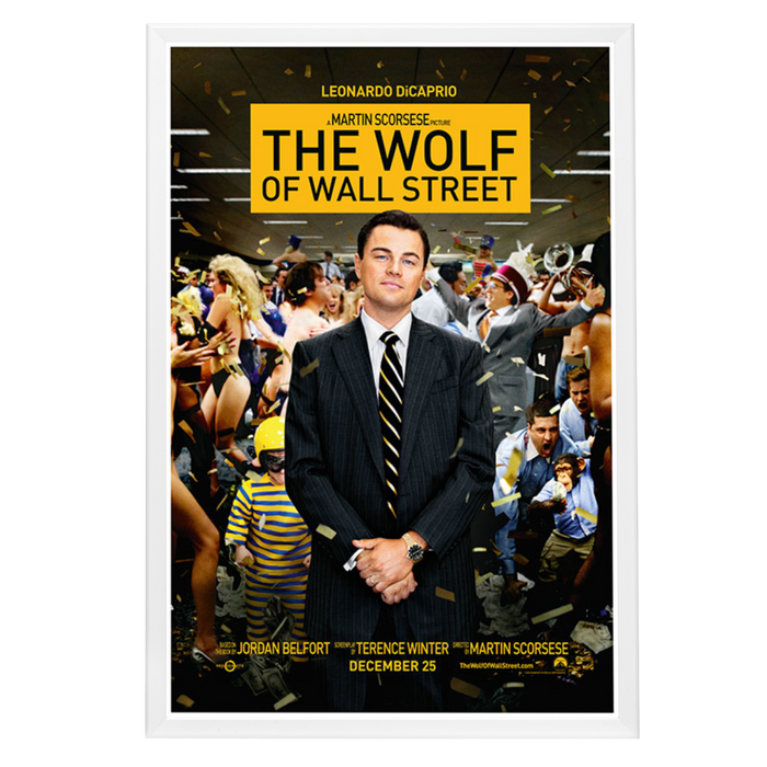 "Wolf of Wall Street" (2013) Framed Movie Poster