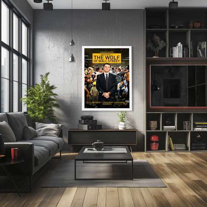 "Wolf of Wall Street" (2013) Framed Movie Poster