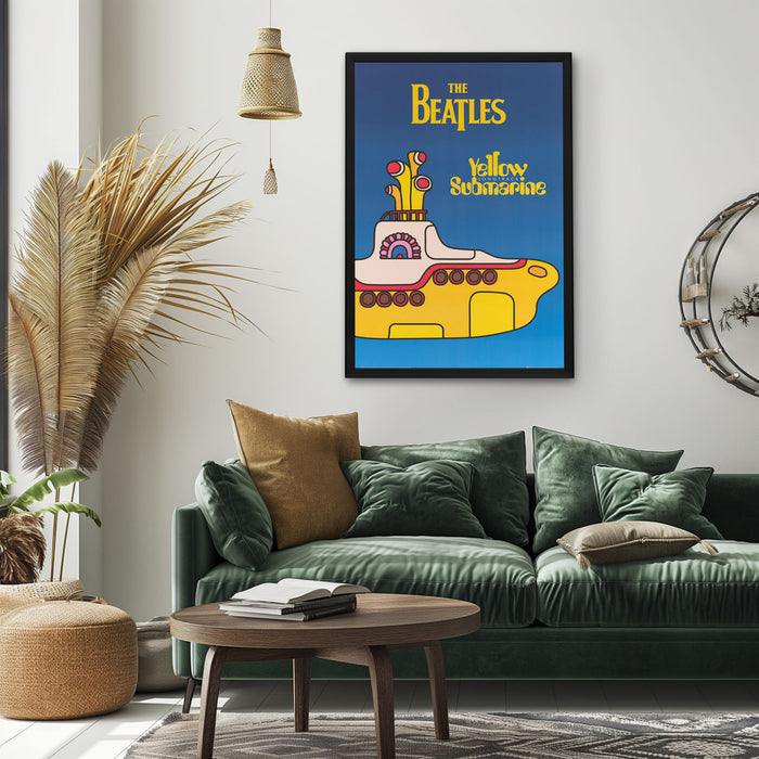 "Yellow Submarine" (1968) Framed Movie Poster