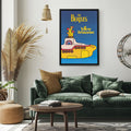 "Yellow Submarine" (1968) Framed Movie Poster