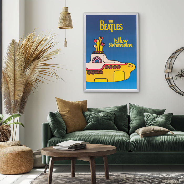 "Yellow Submarine" (1968) Framed Movie Poster